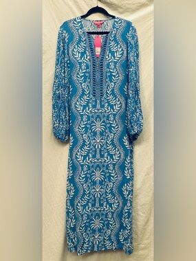 Lilly Pulitzer Laurelie Maxi dress/caftan/swim coverup, 14 NWT